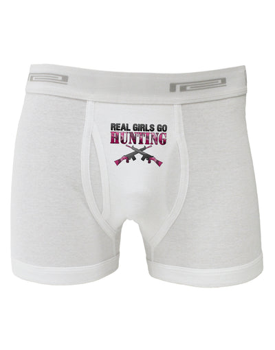 Real Girls Go Hunting Boxer Briefs-Boxer Briefs-TooLoud-White-Small-Davson Sales