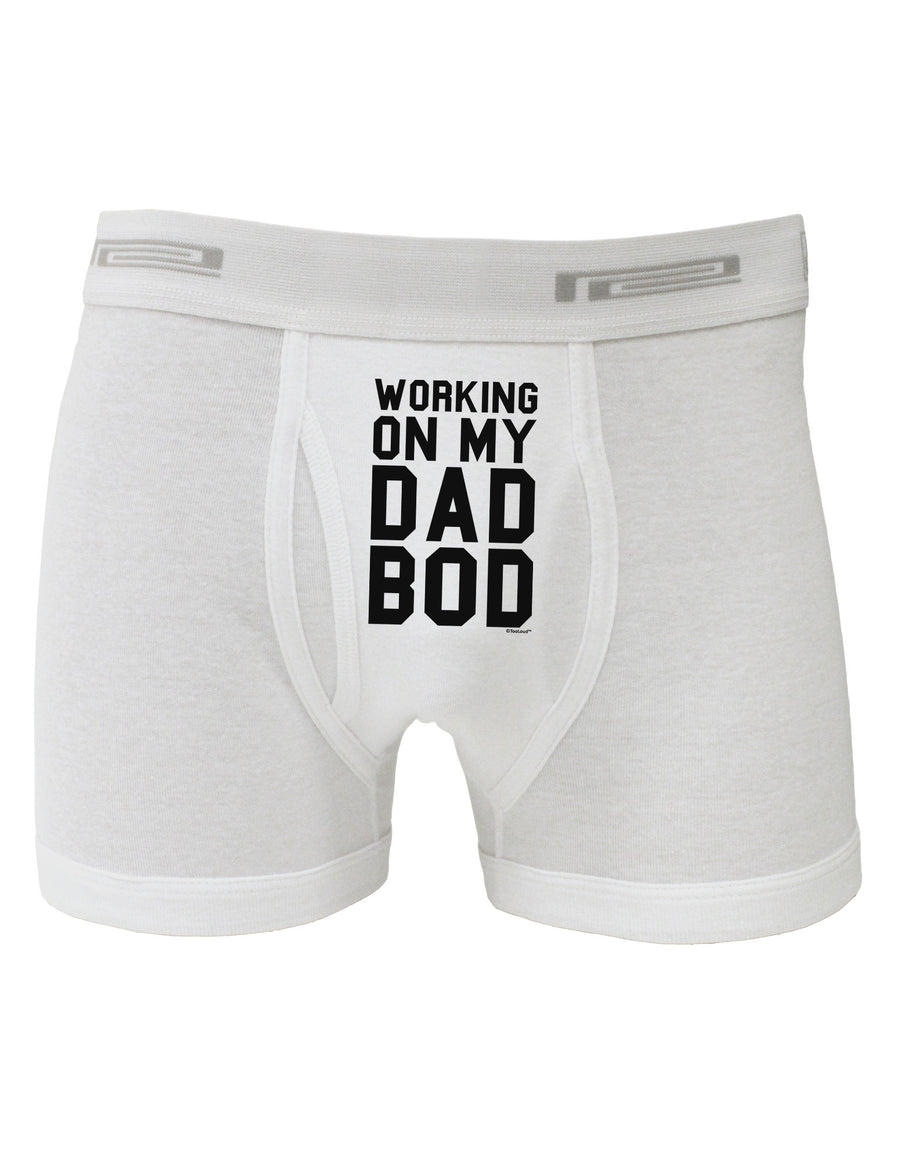 TooLoud Working On My Dad Bod Boxer Briefs-Boxer Briefs-TooLoud-White-Small-Davson Sales