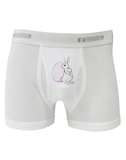Easter Bunny and Egg Design Boxer Briefs by TooLoud-Boxer Briefs-TooLoud-White-Small-Davson Sales