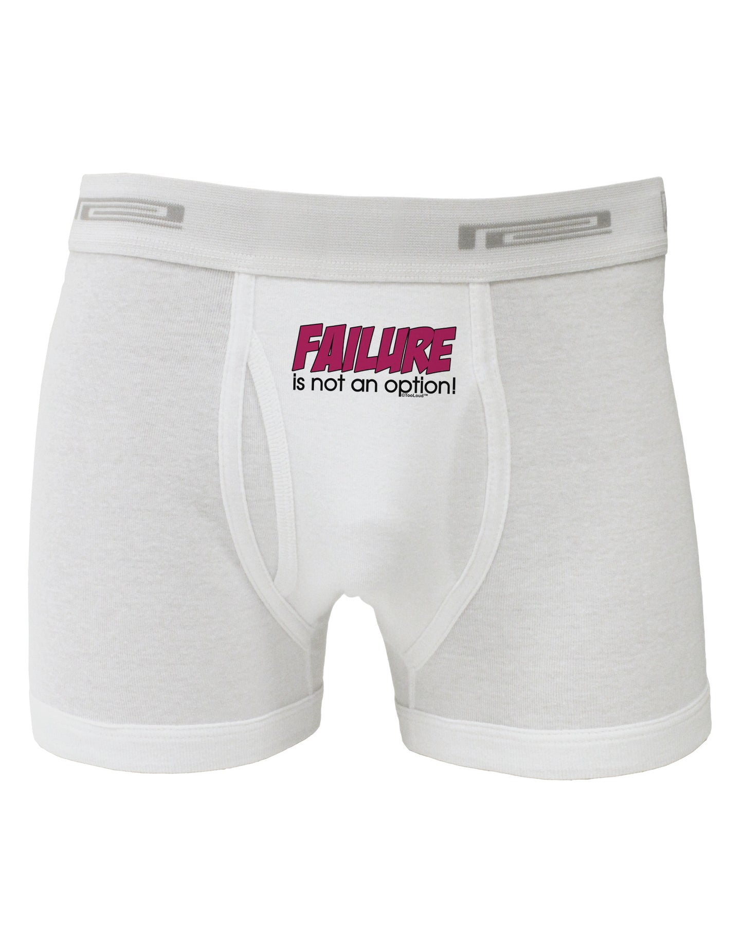 Failure Is Not An Option Distressed Boxer Briefs by TooLoud-Boxer Briefs-TooLoud-White-Small-Davson Sales