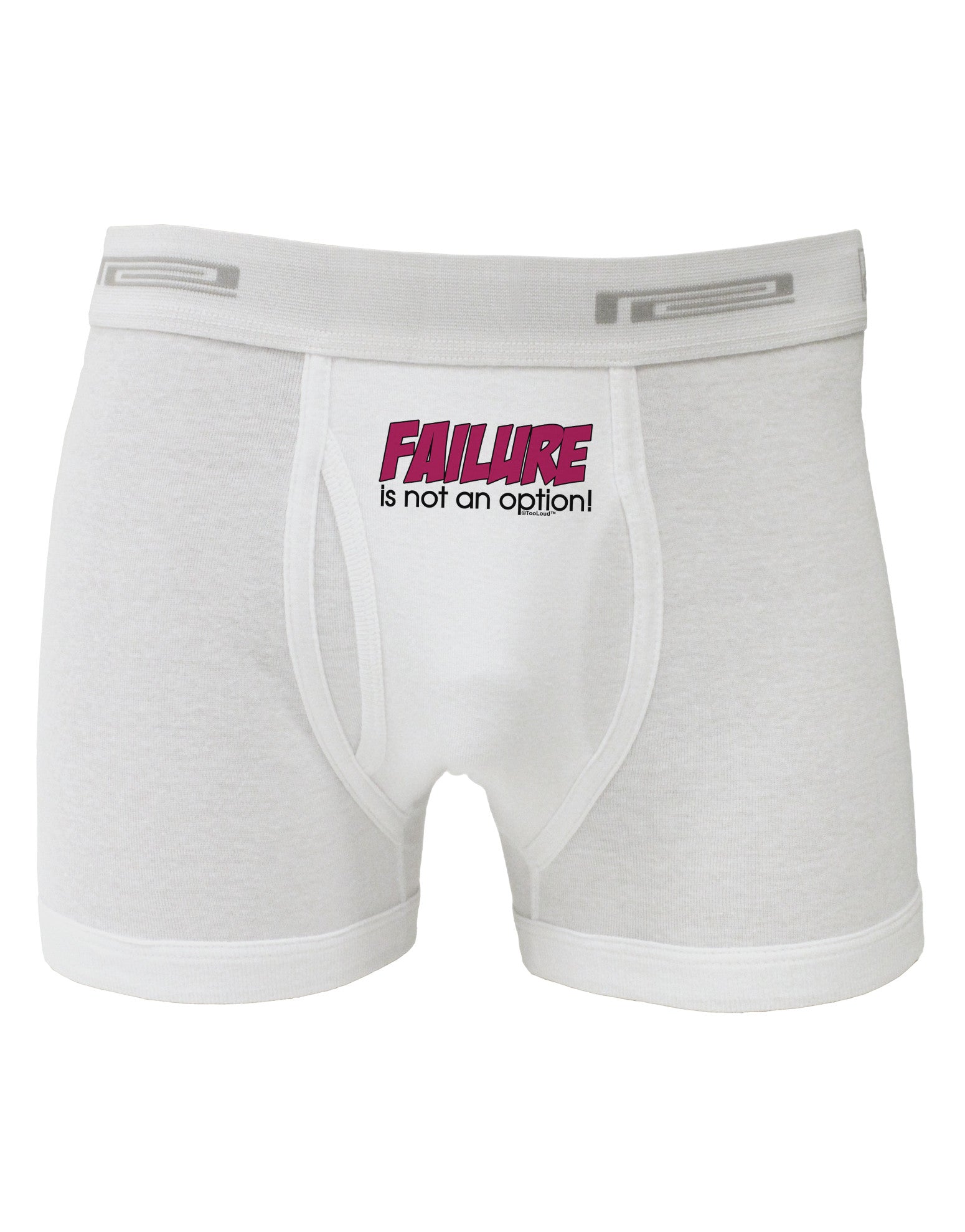 Failure Is Not An Option Distressed Boxer Briefs by TooLoud-Boxer Briefs-TooLoud-White-Small-Davson Sales