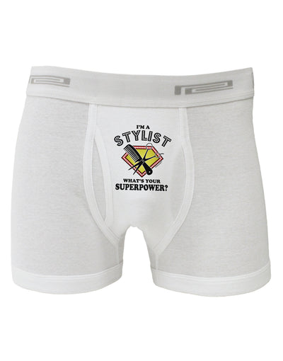 Stylist - Superpower Boxer Briefs-Boxer Briefs-TooLoud-White-Small-Davson Sales