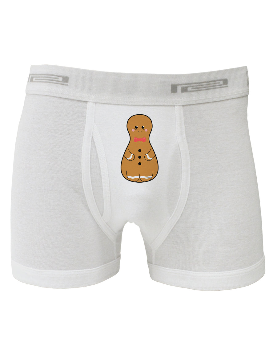 Cute Gingerbread Matryoshka Nesting Doll - Christmas Boxer Briefs-Boxer Briefs-TooLoud-White-Small-Davson Sales