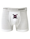 Pink and Black Crossbones Girl Boxer Briefs-Boxer Briefs-TooLoud-White-Small-Davson Sales