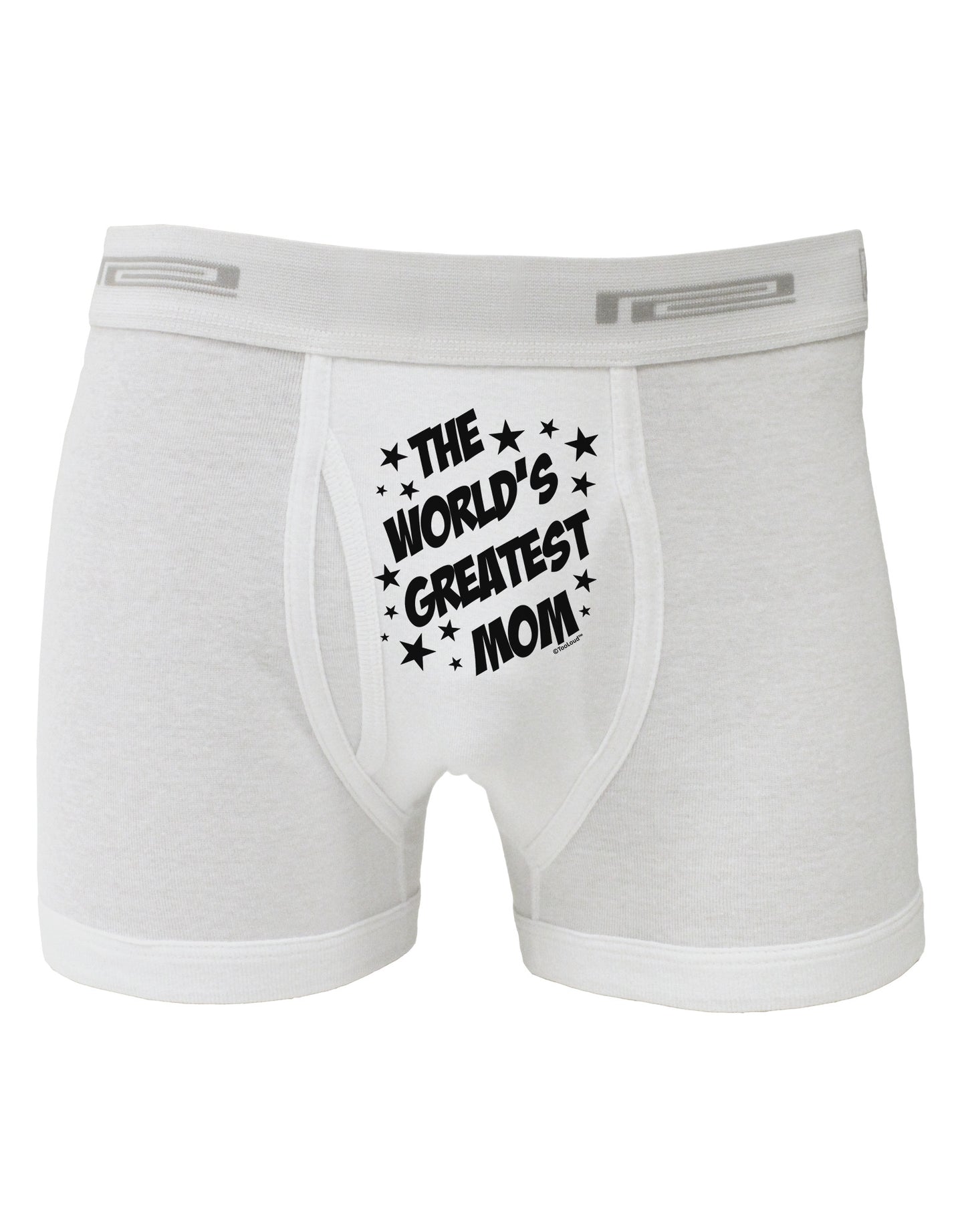 The World's Greatest Mom - Superhero Style Boxer Briefs by TooLoud-Boxer Briefs-TooLoud-White-Small-Davson Sales