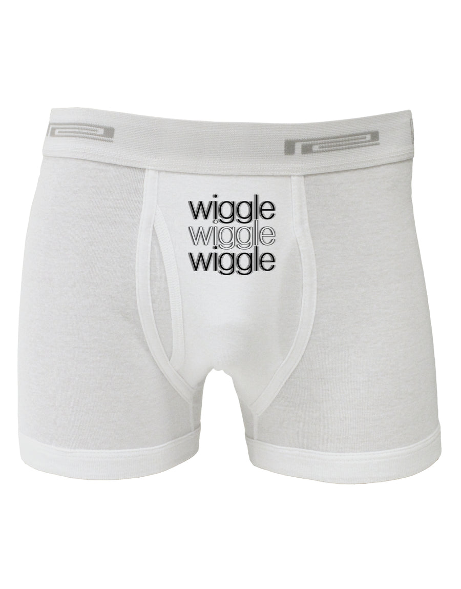 Wiggle Wiggle Wiggle - Text Boxer Briefs-Boxer Briefs-TooLoud-White-Small-Davson Sales