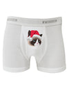 Santa Hat Disgruntled Siamese Cat Boxer Briefs by-Boxer Briefs-TooLoud-White-Small-Davson Sales