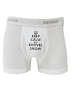 Keep Calm and Shovel Snow Boxer Briefs-Boxer Briefs-TooLoud-White-Small-Davson Sales