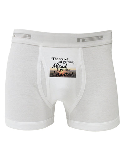 Getting Ahead Mark Twain Boxer Briefs-Boxer Briefs-TooLoud-White-Small-Davson Sales