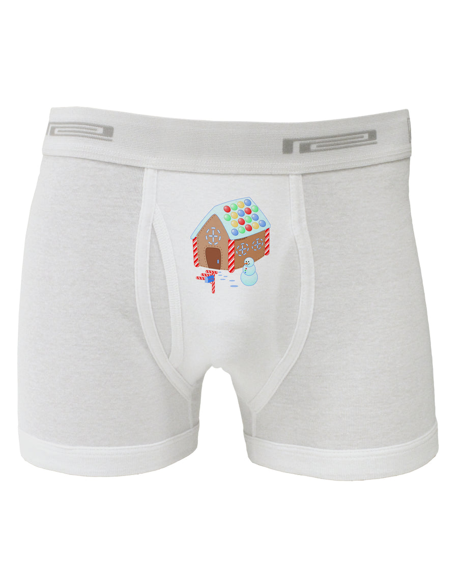 Little Gingerbread House Design #1 Boxer Briefs by TooLoud-Boxer Briefs-TooLoud-White-Small-Davson Sales