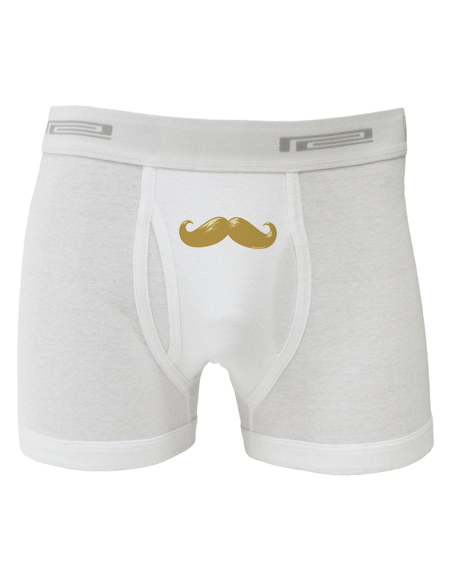 Big Gold Blonde Mustache Boxer Briefs-Boxer Briefs-TooLoud-White-Small-Davson Sales