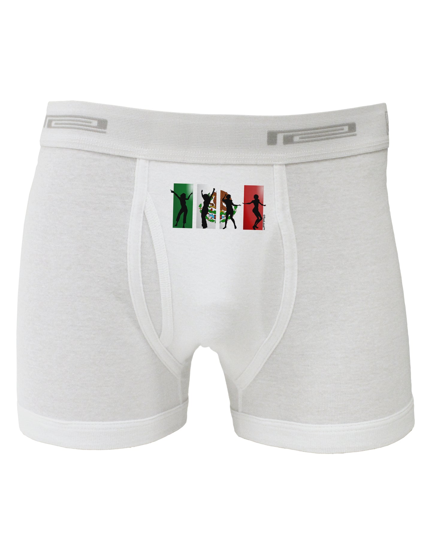 Mexican Flag - Dancing Silhouettes Boxer Briefs by TooLoud-Boxer Briefs-TooLoud-White-Small-Davson Sales