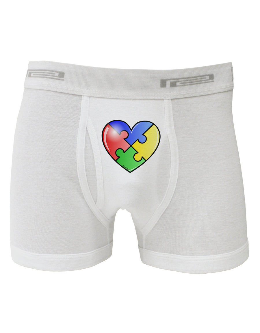 Big Puzzle Heart - Autism Awareness Boxer Briefs by TooLoud-Boxer Briefs-TooLoud-White-Small-Davson Sales