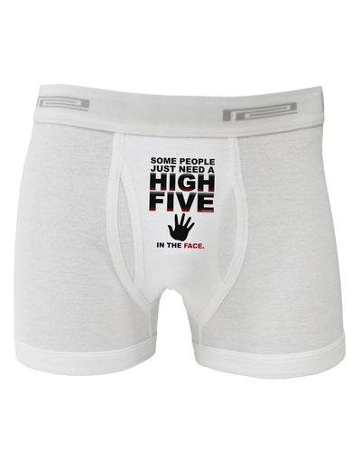 High Five In The Face Boxer Briefs-Boxer Briefs-TooLoud-White-Small-Davson Sales