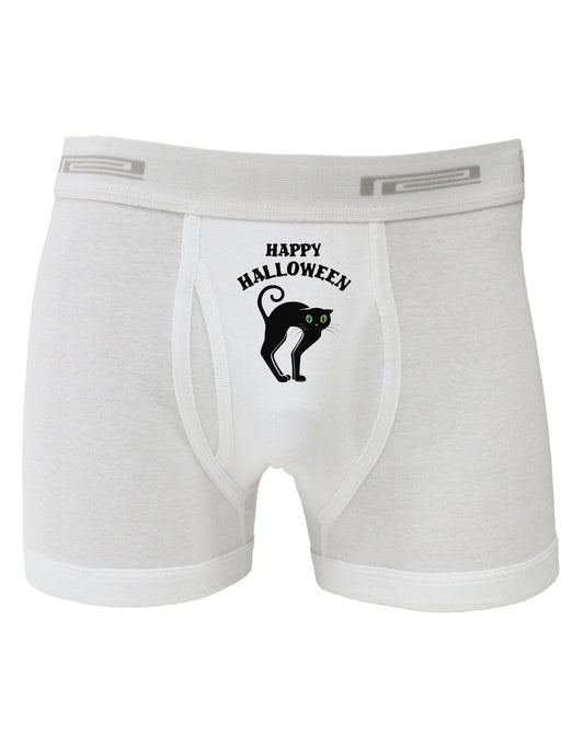 Happy Halloween Cute Black Cat Halloween Boxer Briefs-Boxer Briefs-TooLoud-White-Small-Davson Sales