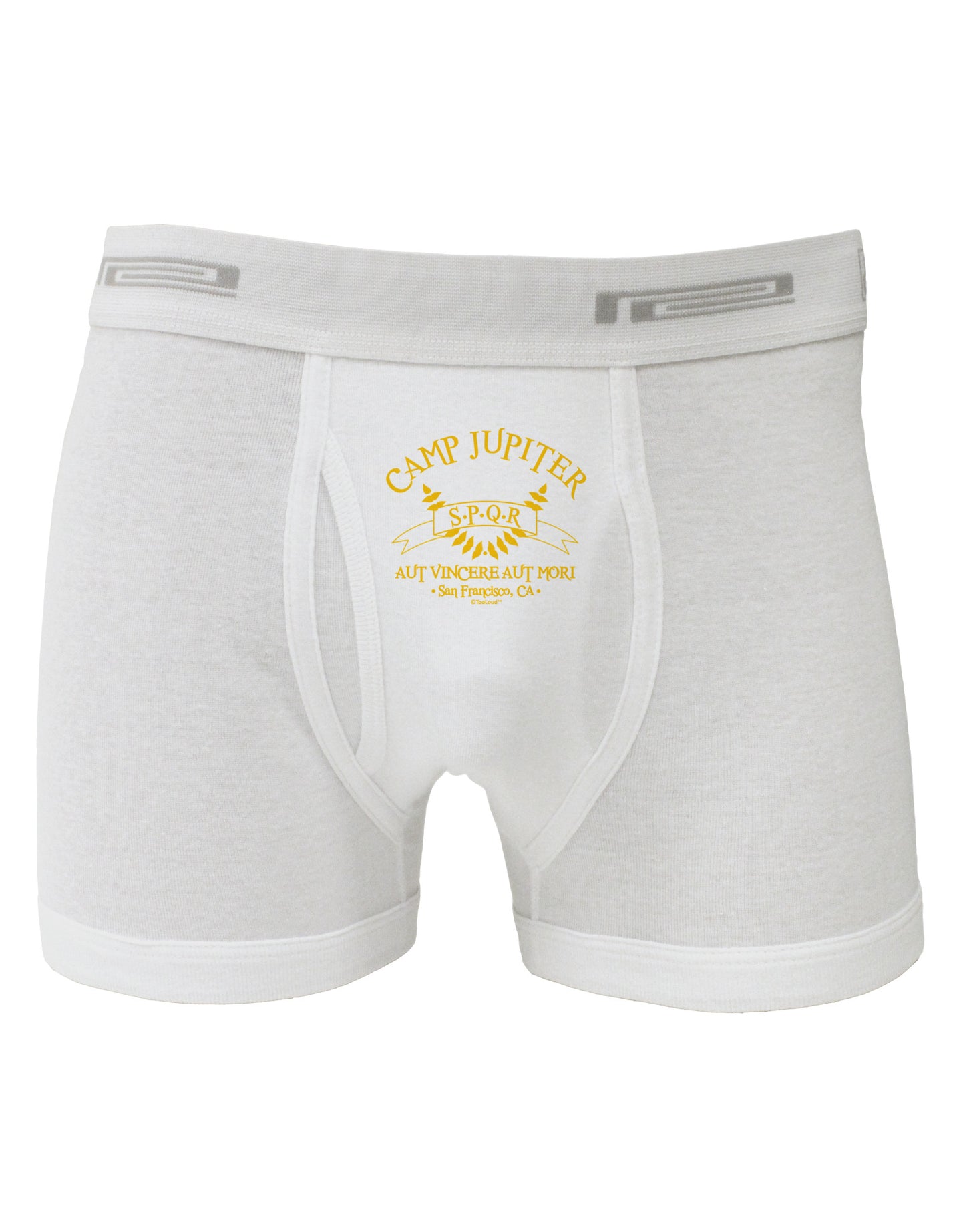 Camp Jupiter - SPQR Banner - Gold Boxer Briefs by TooLoud-Boxer Briefs-TooLoud-White-Small-Davson Sales