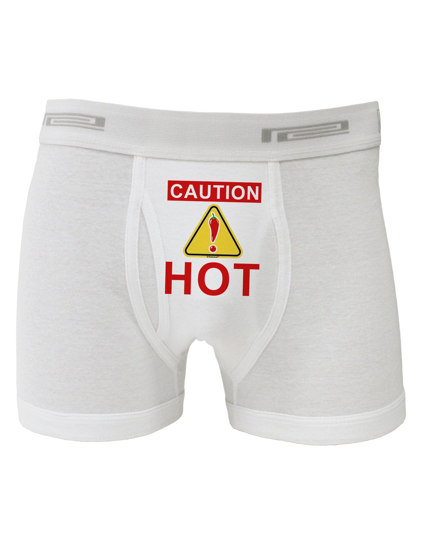 Caution Hot Chili Pepper Sign Boxer Briefs-Boxer Briefs-TooLoud-White-Small-Davson Sales