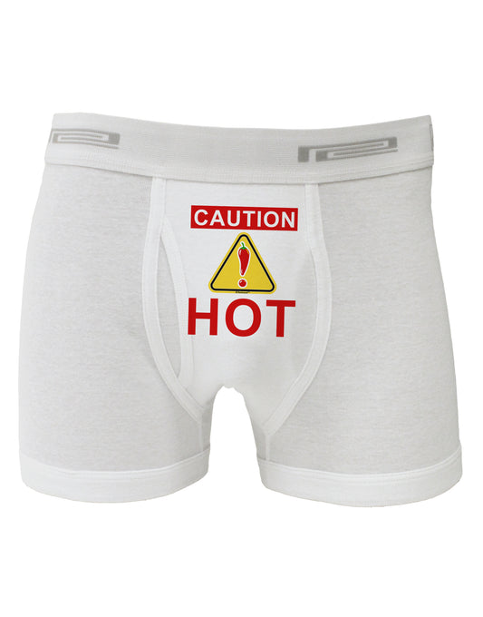 Caution Hot Chili Pepper Sign Boxer Briefs-Boxer Briefs-TooLoud-White-Small-Davson Sales