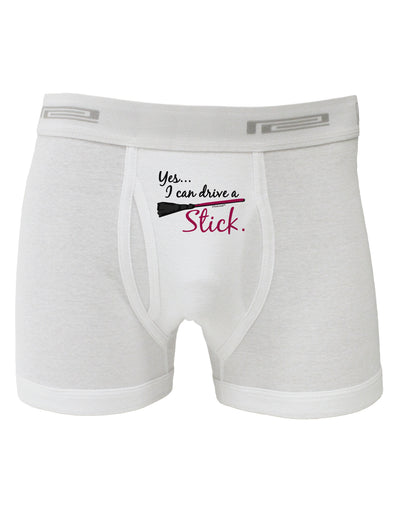 Drive Stick Pink Boxer Briefs-Boxer Briefs-TooLoud-White-Small-Davson Sales