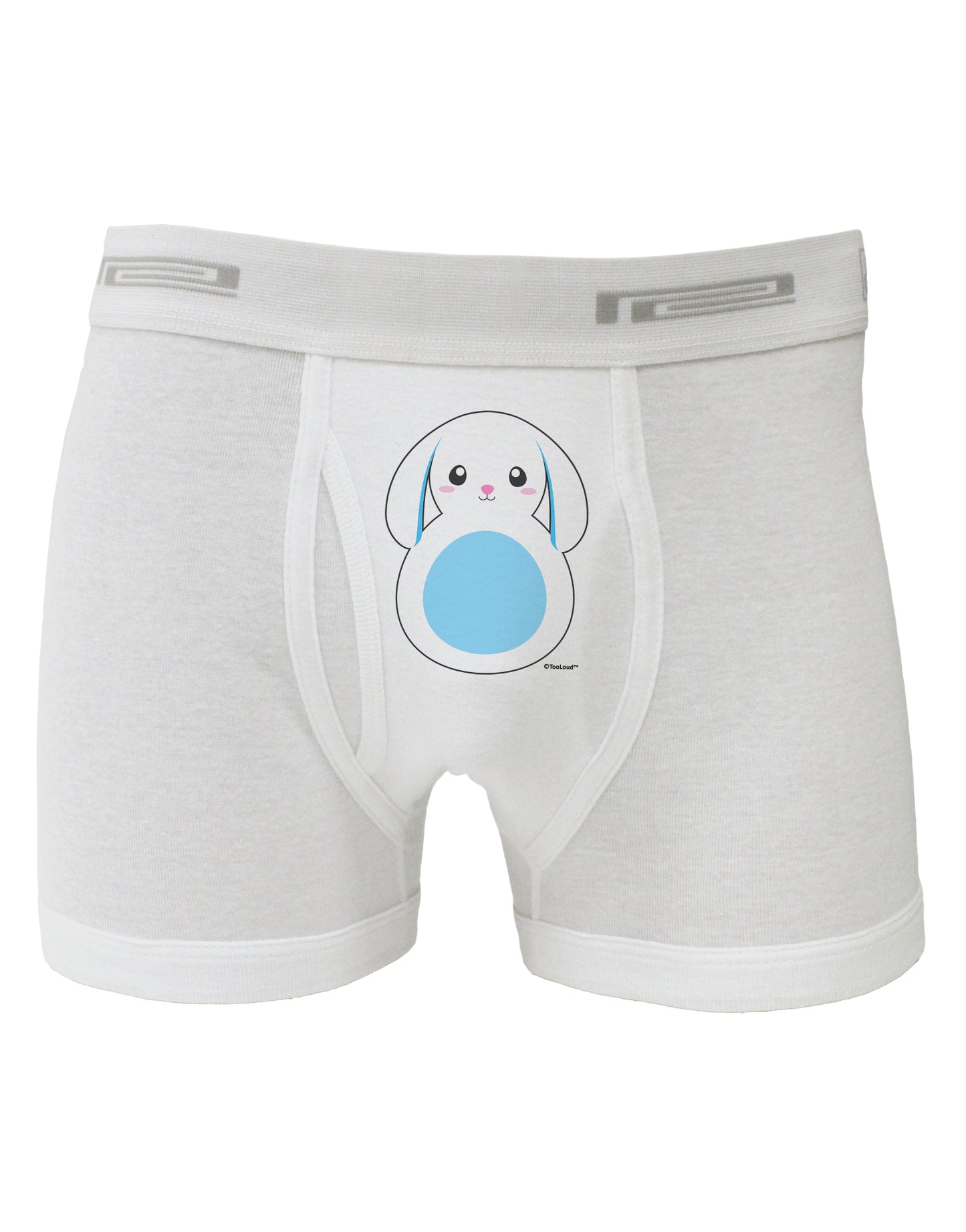 Cute Bunny with Floppy Ears - Blue Boxer Briefs by TooLoud-Boxer Briefs-TooLoud-White-Small-Davson Sales
