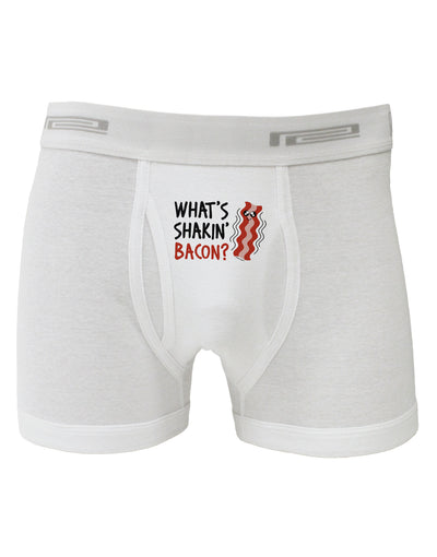 TooLoud What's Shakin' Bacon Boxer Briefs-Boxer Briefs-TooLoud-White-Small-Davson Sales