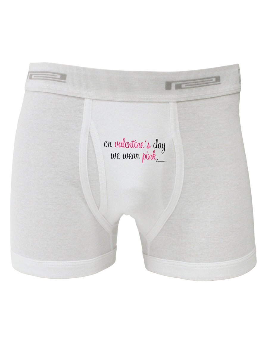 On Valentine's Day We Wear Pink Boxer Briefs by TooLoud-Boxer Briefs-TooLoud-White-Small-Davson Sales