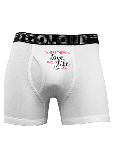 TooLoud Where There Is Love Gandhi Boxer Briefs-Boxer Briefs-TooLoud-White-Small-Davson Sales