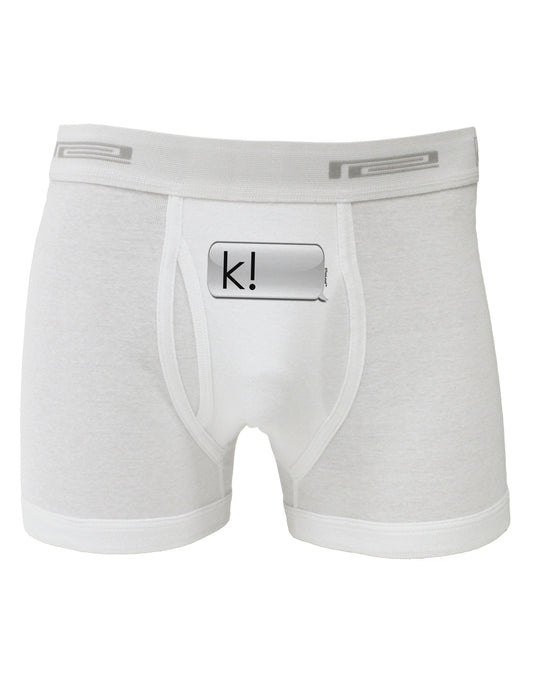 K Text Bubble Boxer Briefs-Boxer Briefs-TooLoud-White-Small-Davson Sales