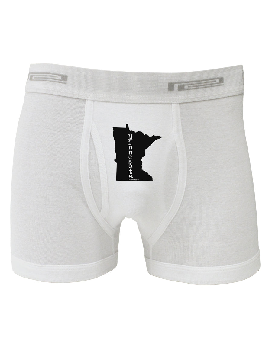 Minnesota - United States Shape Boxer Briefs-Boxer Briefs-TooLoud-White-Small-Davson Sales