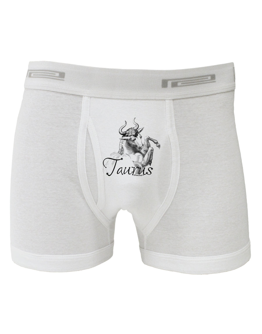 Taurus Illustration Boxer Briefs-Boxer Briefs-TooLoud-White-Small-Davson Sales