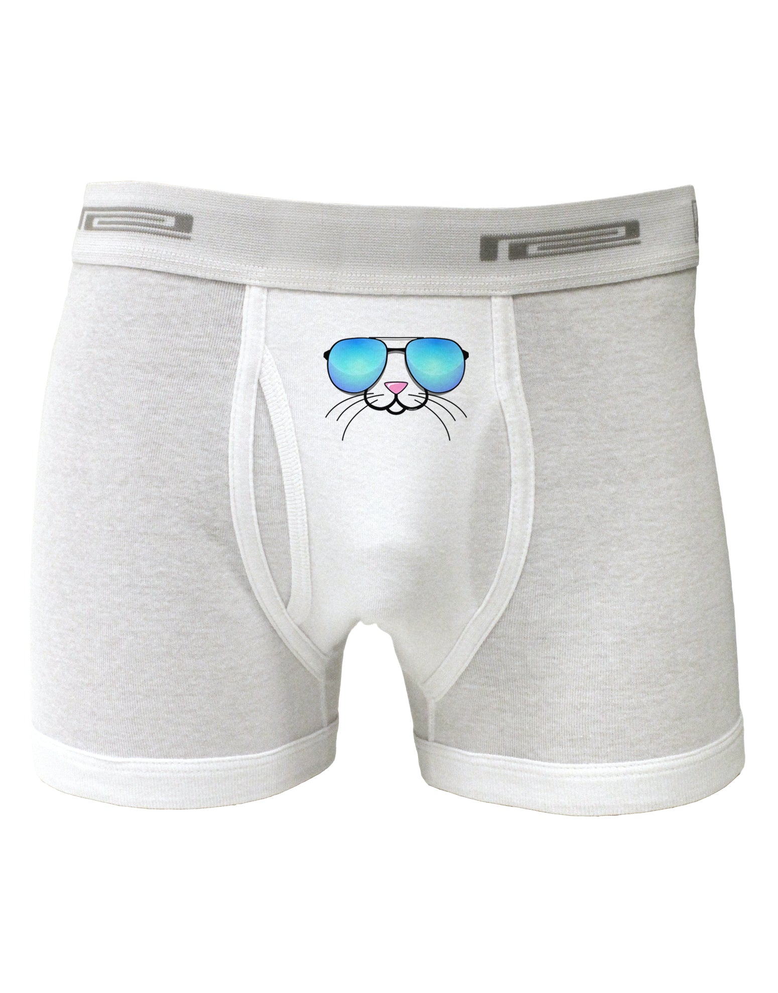 Kyu-T Face - Tiny Cool Sunglasses Boxer Briefs-Boxer Briefs-TooLoud-White-Small-Davson Sales