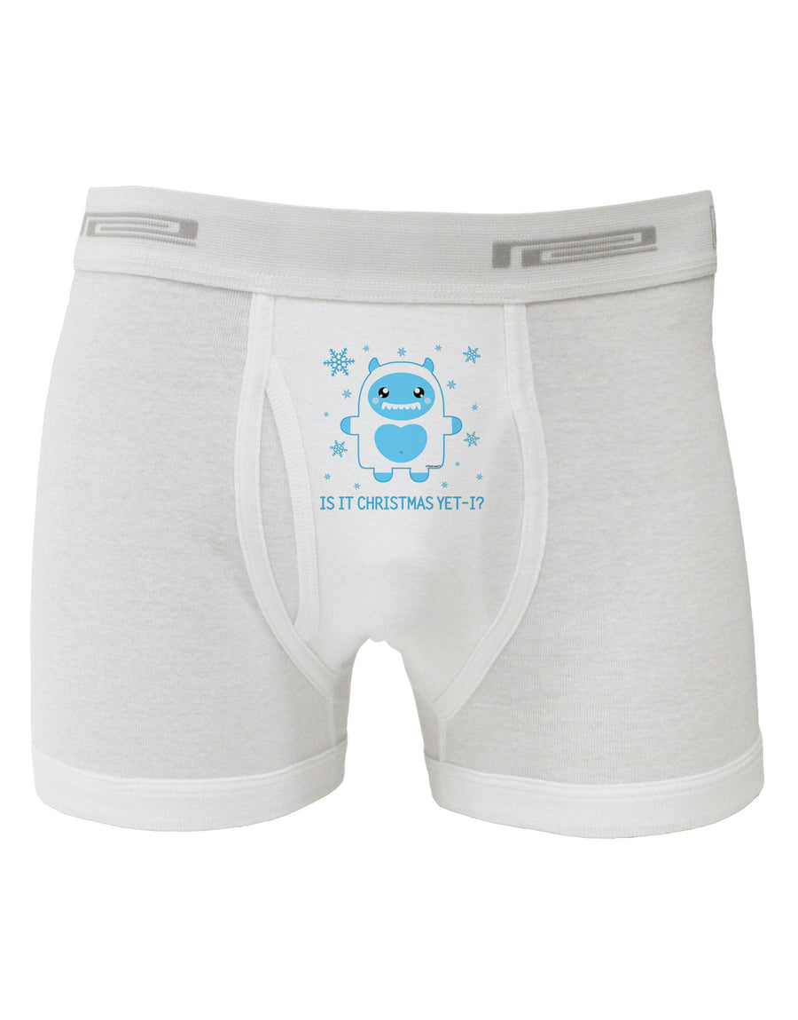 Is It Christmas Yet - Yeti Abominable Snowman Boxer Briefs-Boxer Briefs-TooLoud-White-Small-Davson Sales
