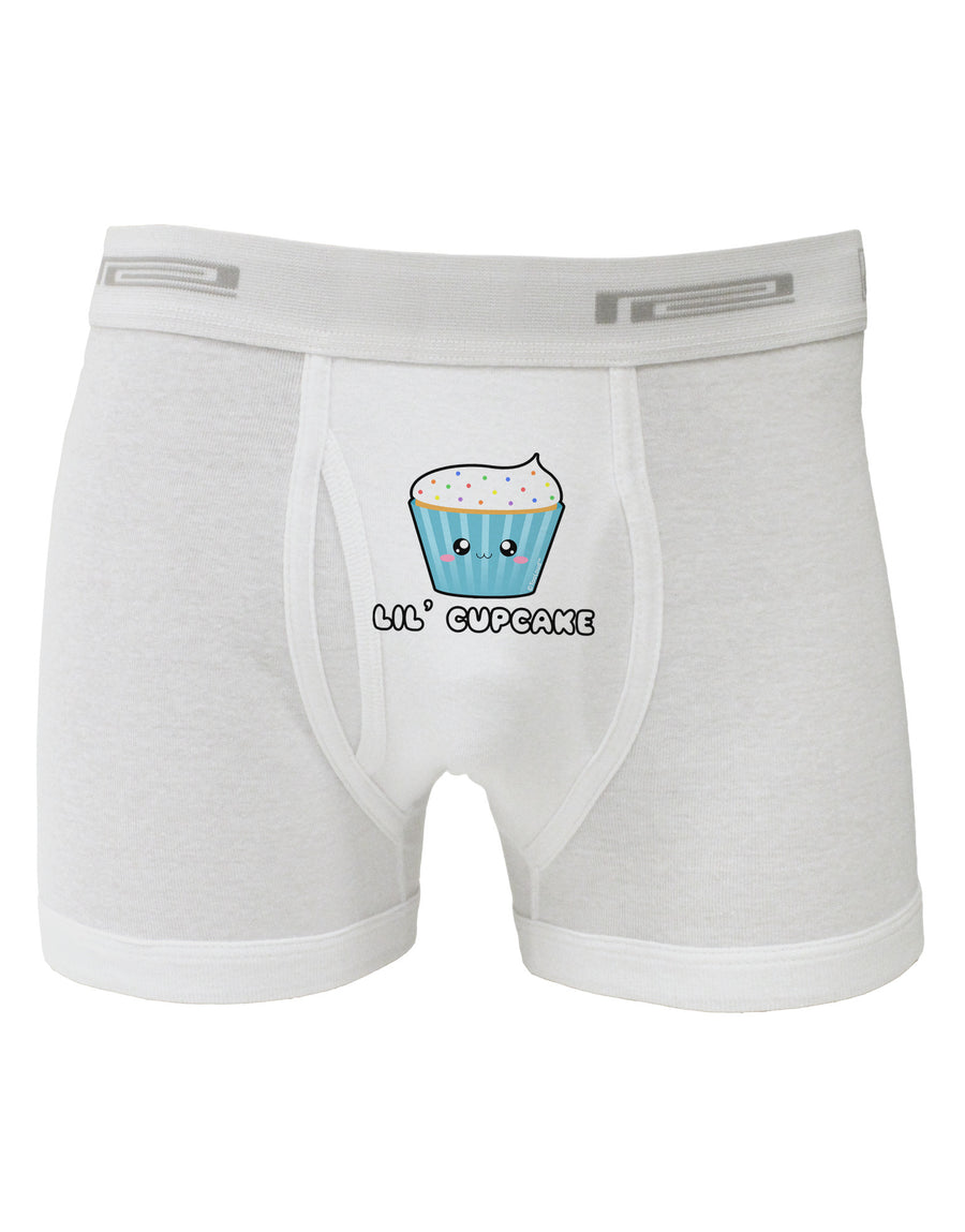 Cute Cupcake with Sprinkles - Lil Cupcake Boxer Briefs by TooLoud-Boxer Briefs-TooLoud-White-Small-Davson Sales