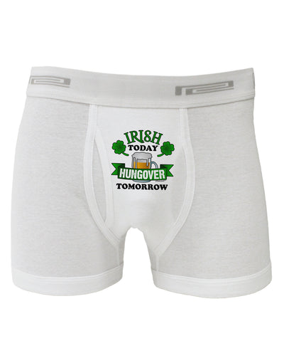 Irish Today Hungover Tomorrow Boxer Briefs-Boxer Briefs-TooLoud-White-Small-Davson Sales