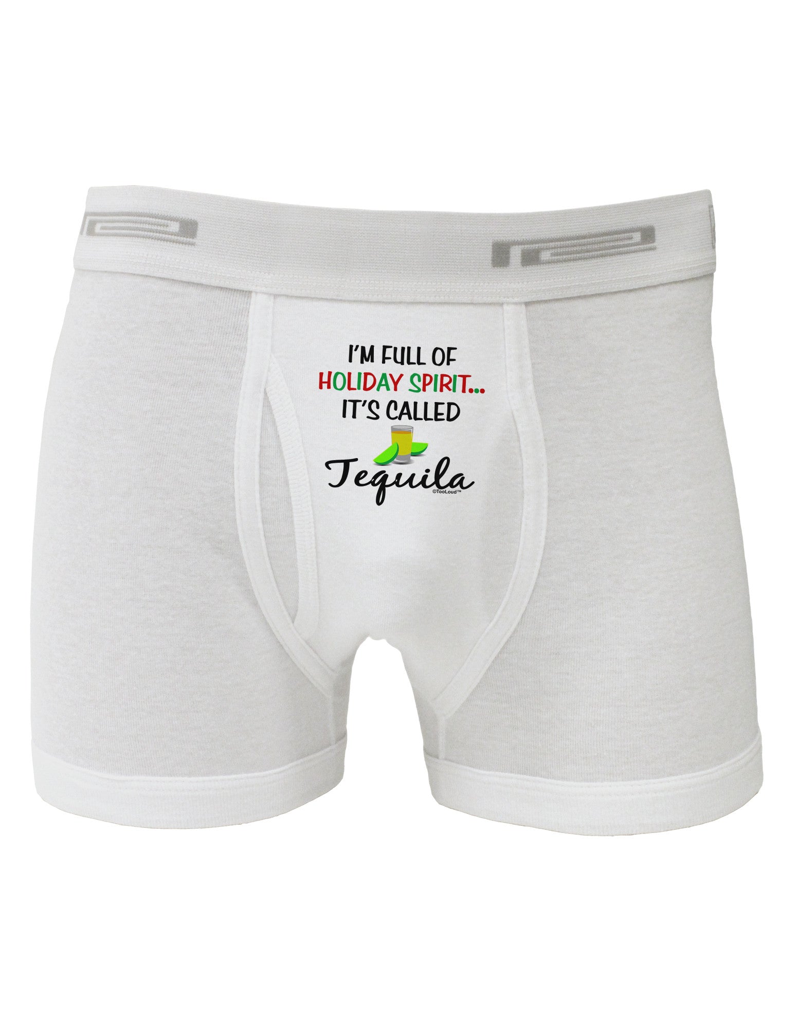 Holiday Spirit - Tequila Boxer Briefs-Boxer Briefs-TooLoud-White-Small-Davson Sales