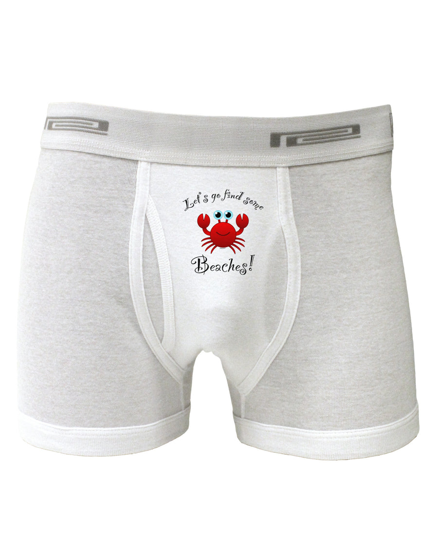 Lets Go Find Some Beaches Boxer Briefs-Boxer Briefs-TooLoud-White-Small-Davson Sales