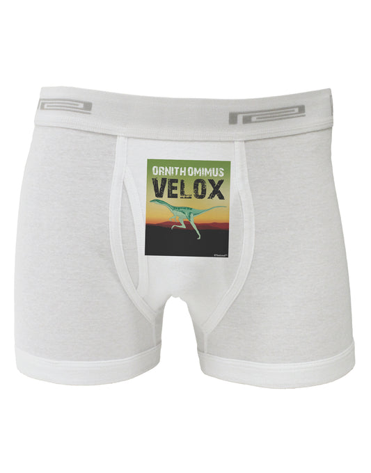 Ornithomimus Velox - With Name Boxer Briefs by TooLoud-Boxer Briefs-TooLoud-White-Small-Davson Sales