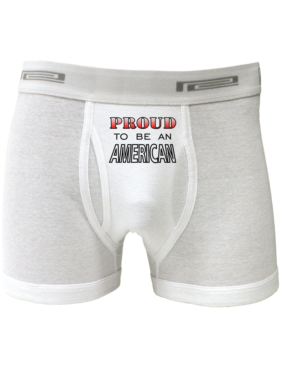 Proud to be an American Boxer Briefs-Boxer Briefs-TooLoud-White-Small-Davson Sales