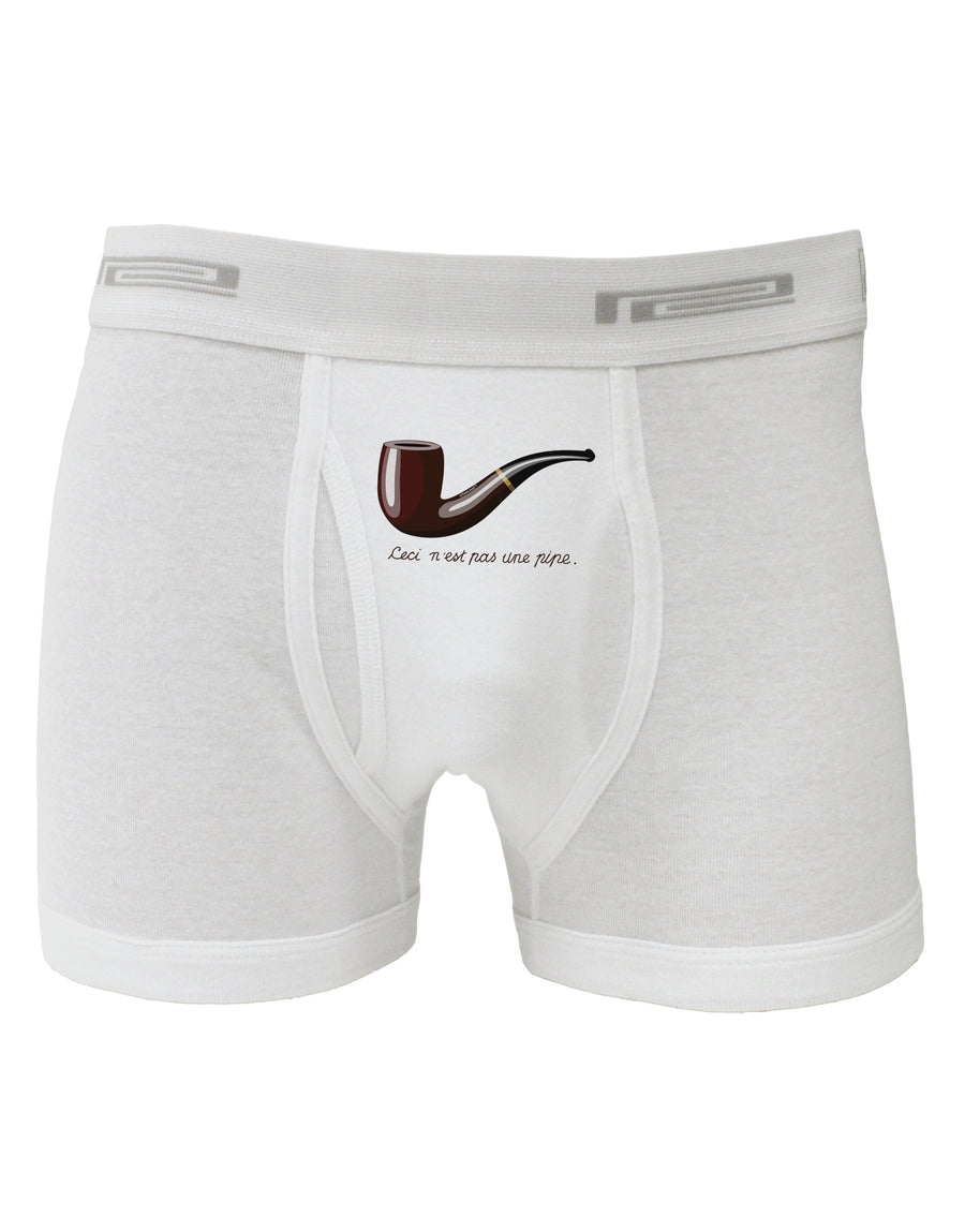 Ceci n'est pas une pipe Boxer Briefs-Boxer Briefs-TooLoud-White-Small-Davson Sales