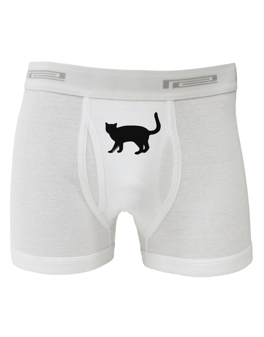 Cat Silhouette Design Boxer Briefs by TooLoud-Boxer Briefs-TooLoud-White-Small-Davson Sales