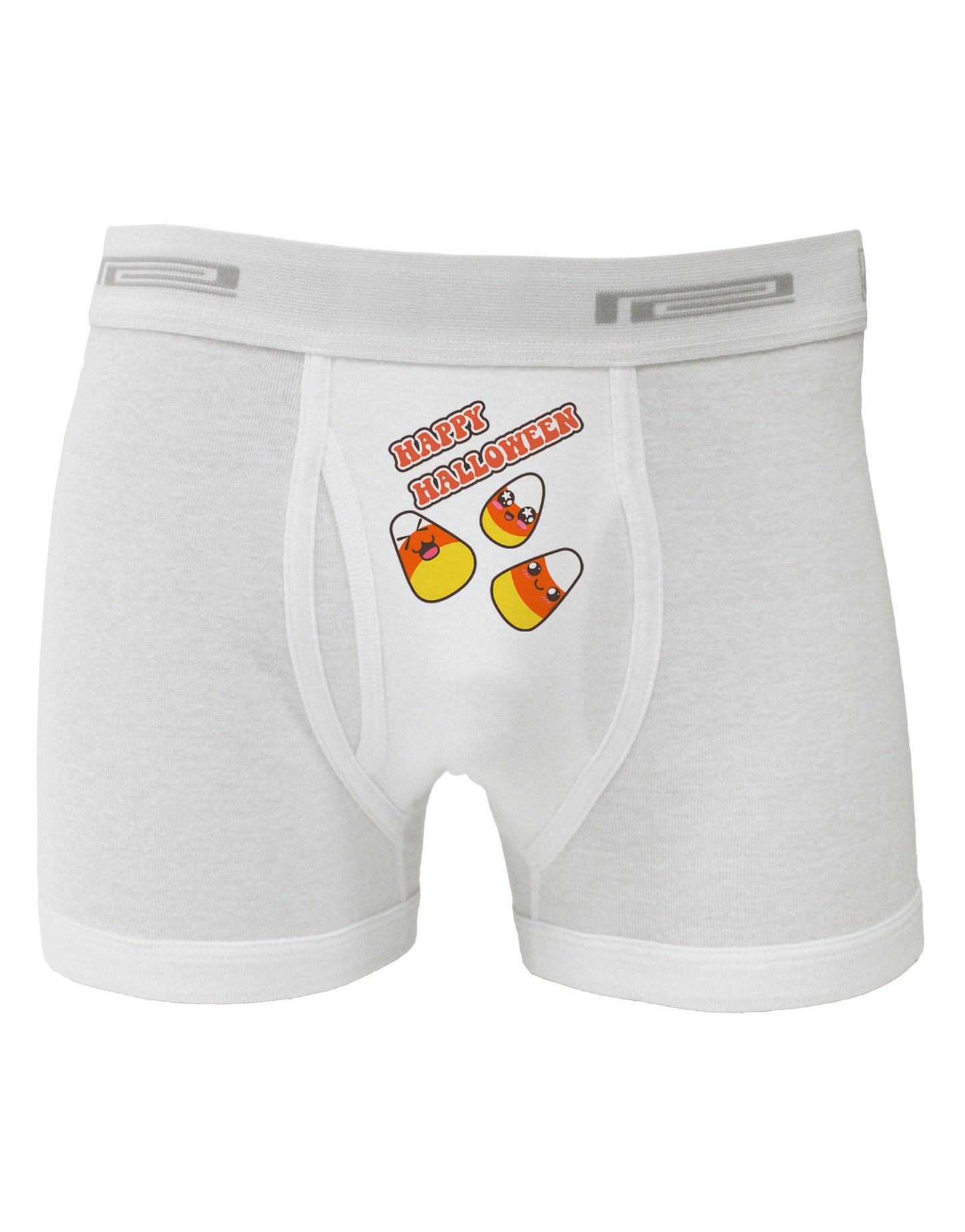 Happy Halloween Cute Candy Corn Boxer Briefs-Boxer Briefs-TooLoud-White-Small-Davson Sales