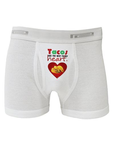 Tacos Are the Way To My Heart Boxer Briefs-Boxer Briefs-TooLoud-White-Small-Davson Sales