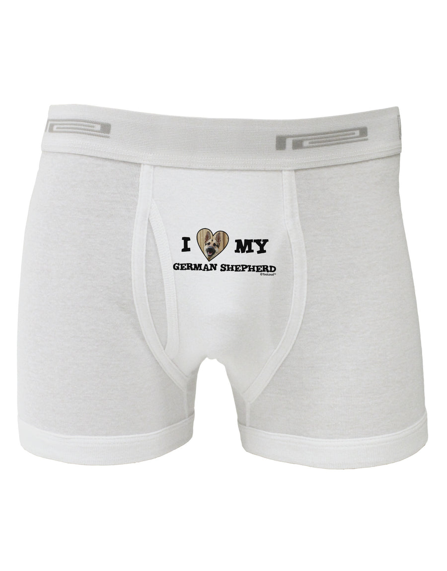 I Heart My German Shepherd Boxer Briefs-Boxer Briefs-TooLoud-White-Small-Davson Sales