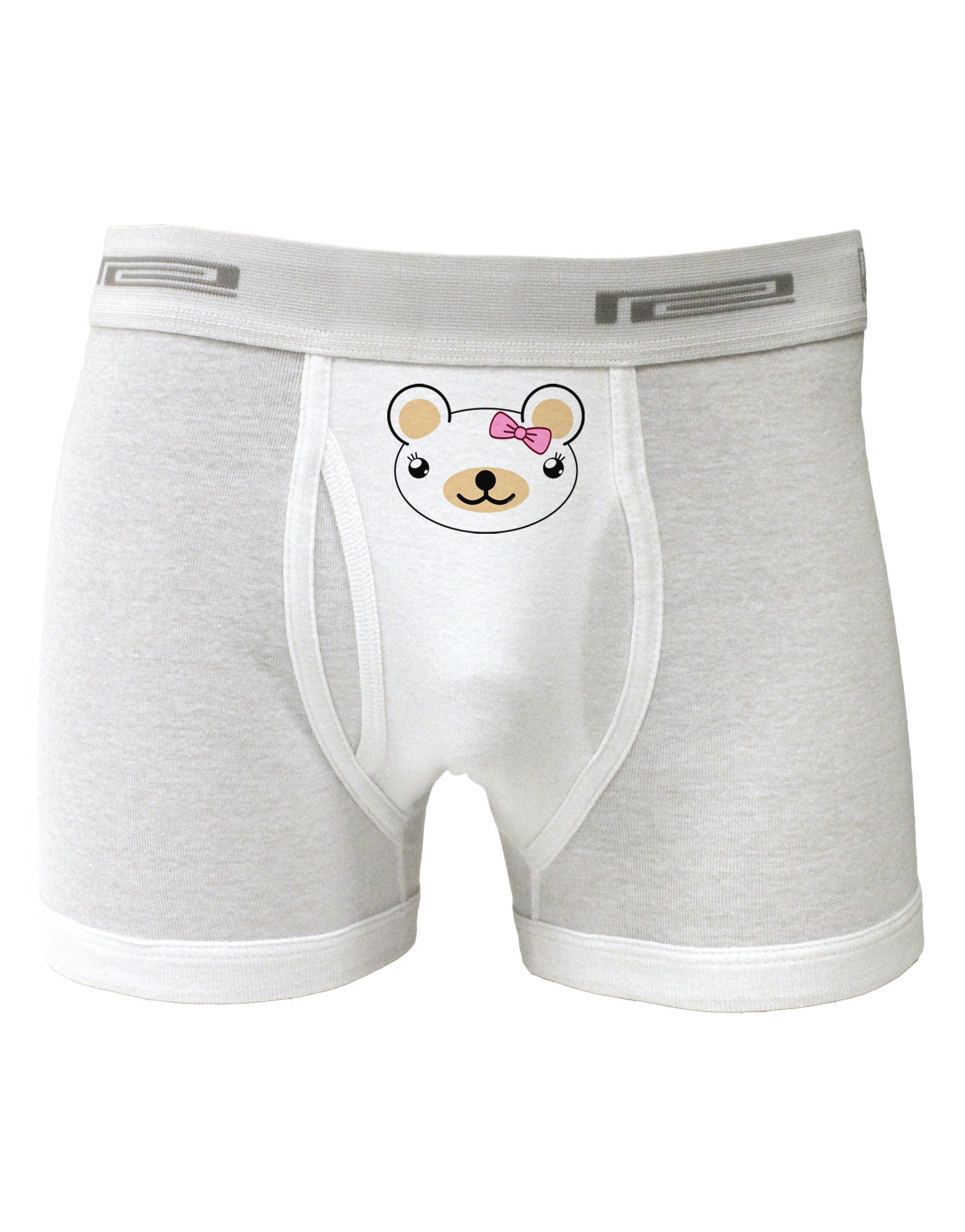 Kyu-T Head - Day Beartholomea Girl Teddy Bear Boxer Briefs-Boxer Briefs-TooLoud-White-Small-Davson Sales