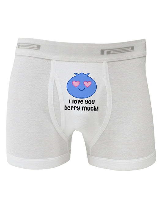 I Love You Berry Much Boxer Briefs by TooLoud-Boxer Briefs-TooLoud-White-Small-Davson Sales