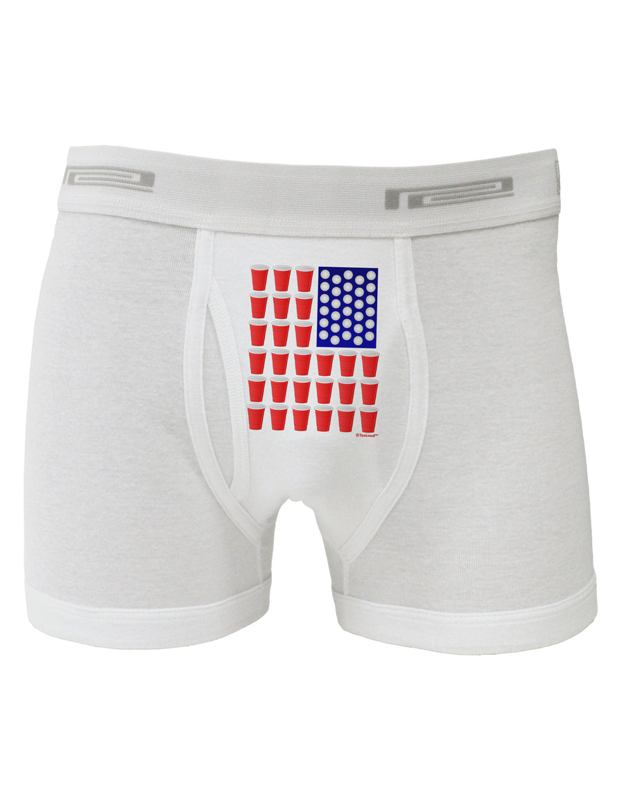 Beer Pong Flag Boxer Briefs-Boxer Briefs-TooLoud-White-Small-Davson Sales