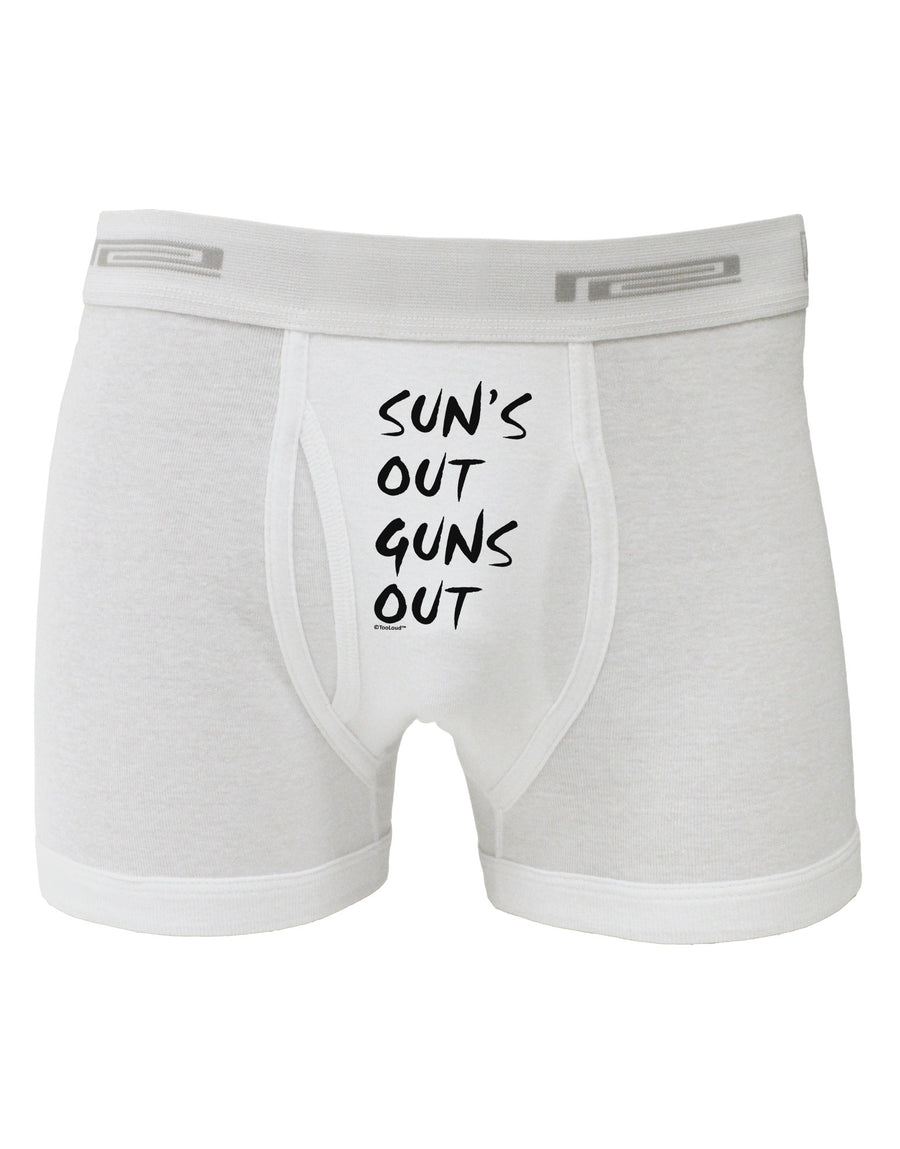 Suns Out Guns Out Boxer Briefs-Boxer Briefs-TooLoud-White-Small-Davson Sales