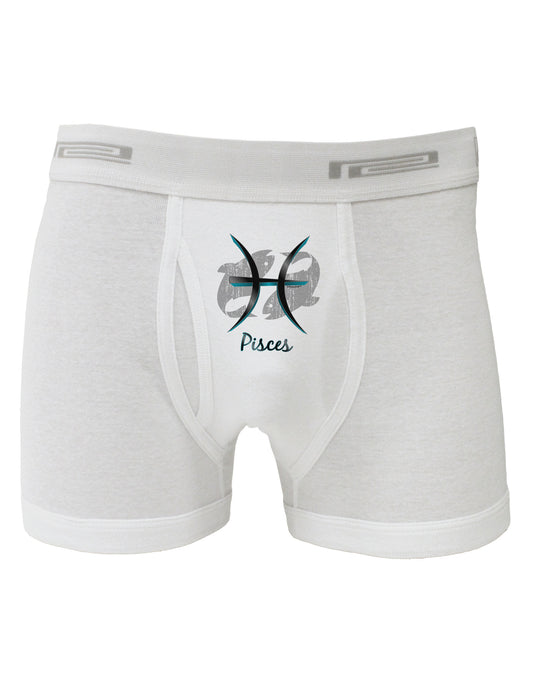 Pisces Symbol Boxer Briefs-Boxer Briefs-TooLoud-White-Small-Davson Sales