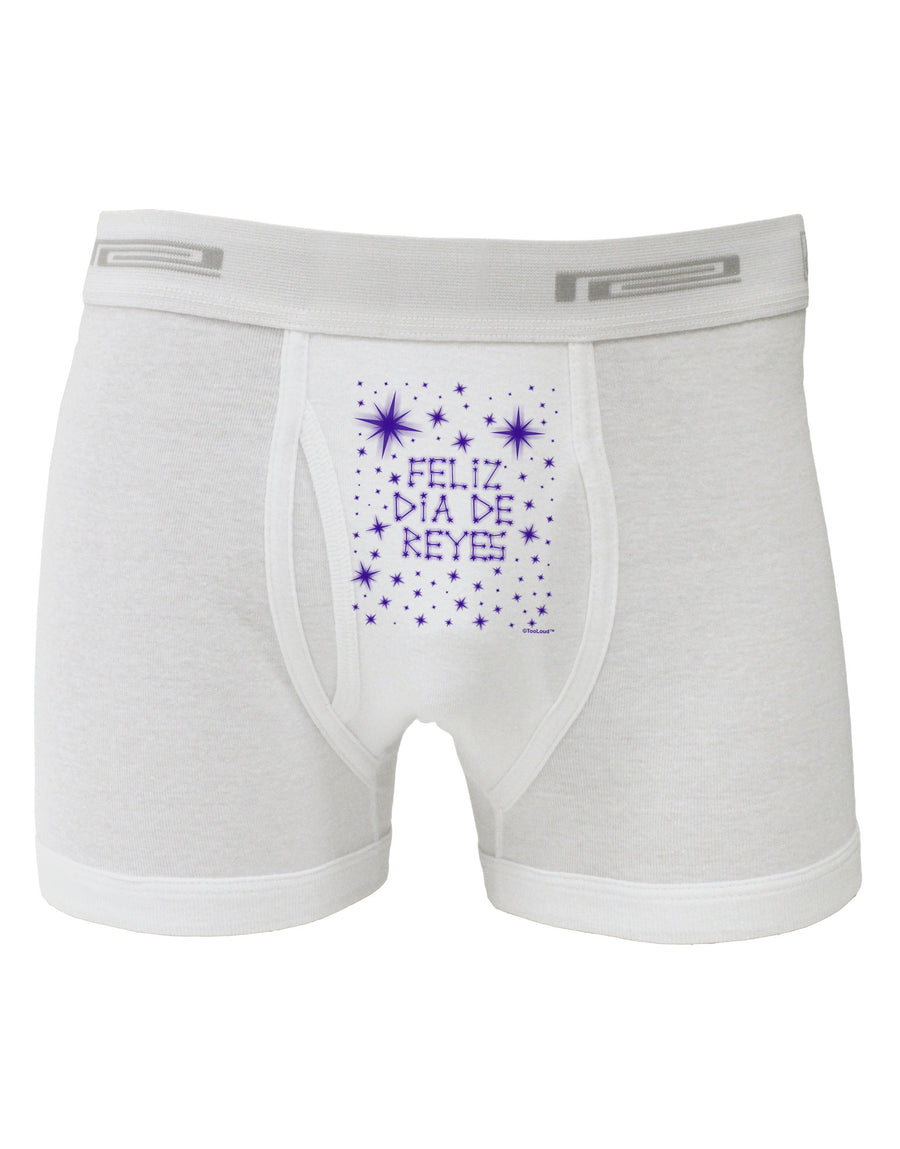 Feliz Dia de Reyes - Estrellas Brillantes Boxer Briefs by TooLoud-Boxer Briefs-TooLoud-White-Small-Davson Sales