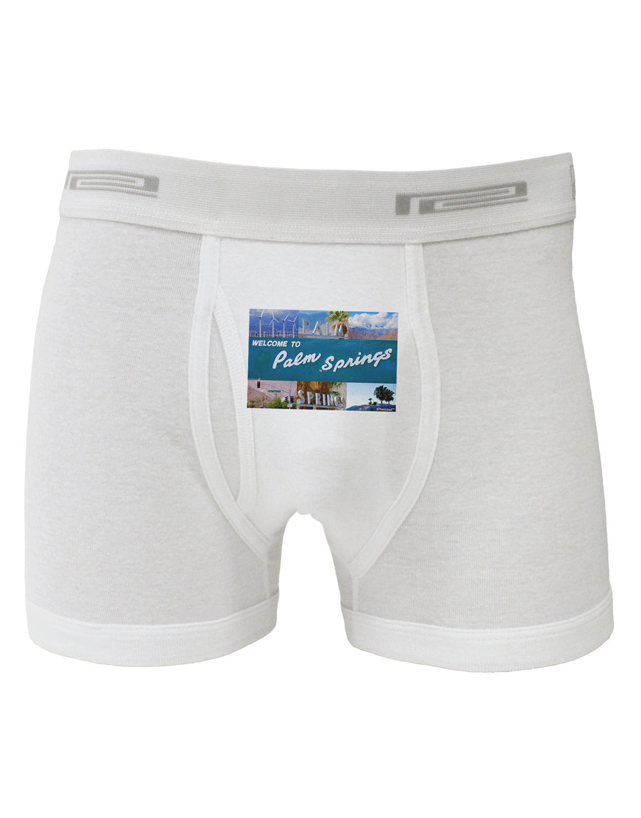 TooLoud Welcome to Palm Springs Collage Boxer Briefs-Boxer Briefs-TooLoud-White-Small-Davson Sales